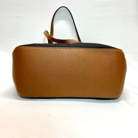 Michael Kors Black and Brown Nylon Kempton Large Pocket Tote GUC - Picture 11 of 16